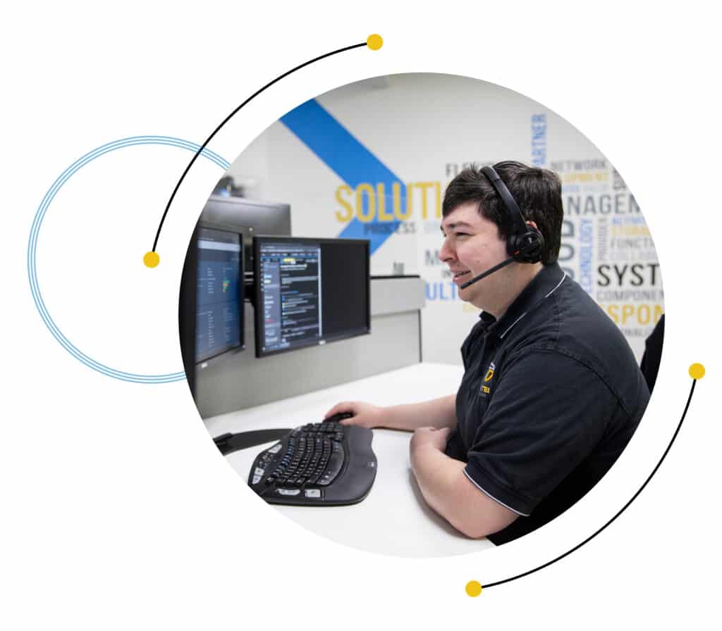 Twintel IT Consultant Talking With Client